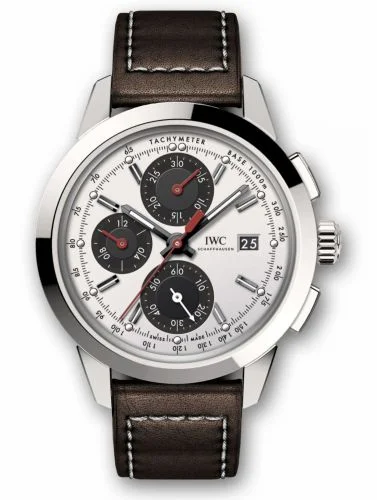 IWC Ingenieur Chronograph Custom Stainless Steel / Silver-Black-Red / Calf IW3808-CL (IW3808CL)